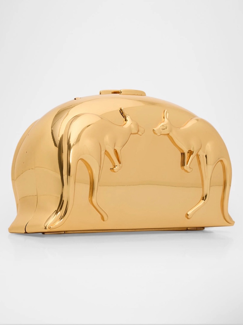 Zimmermann - Gold Kangaroo Metallic Clutch [LIKE NEW - worn once for 2 hours]